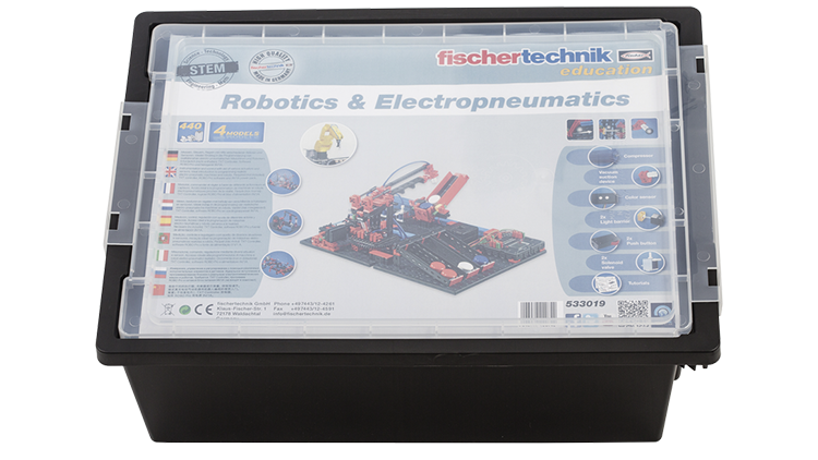 fischertechnik Robotics Electropneumatics Box geschlossen